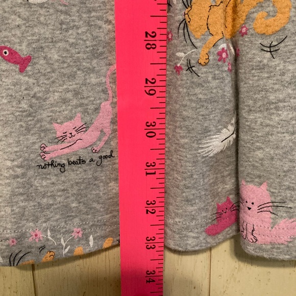 S/2 Gray Cat Print Nightgowns, SMALL, NEW - Picture 13 of 15